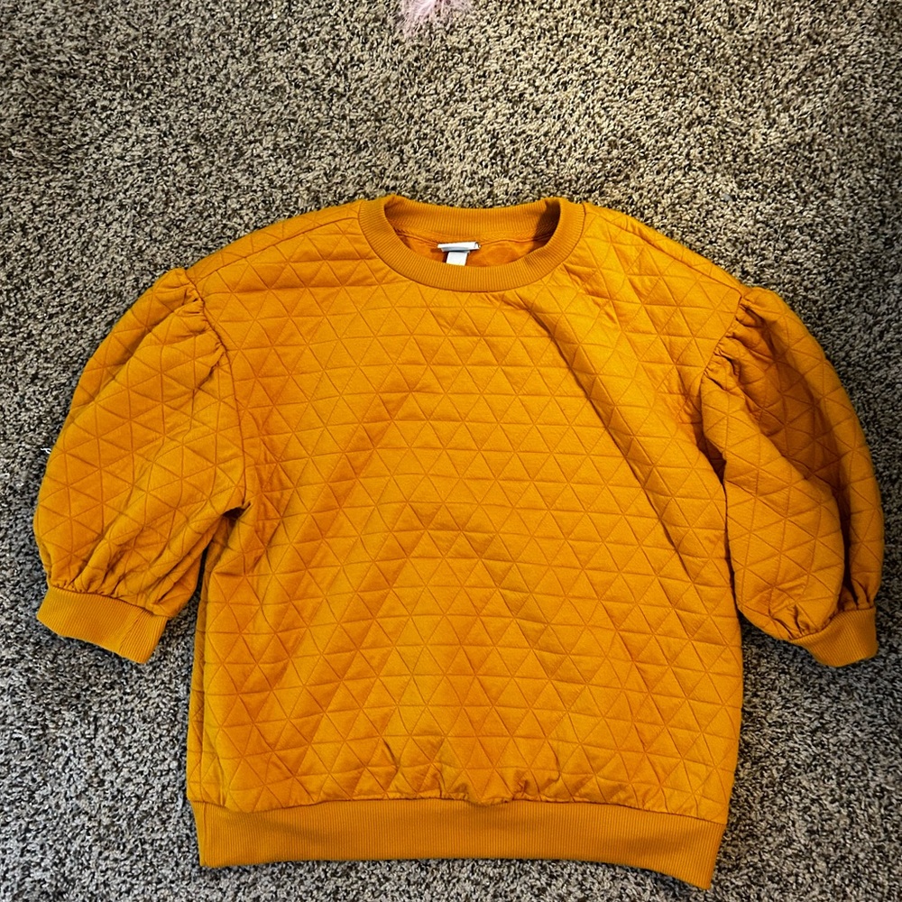 Quilted Puff Sleeve Top